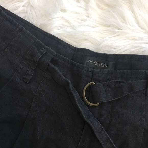 MM Couture (Miss Me) black pleated shorts - Picture 3 of 5